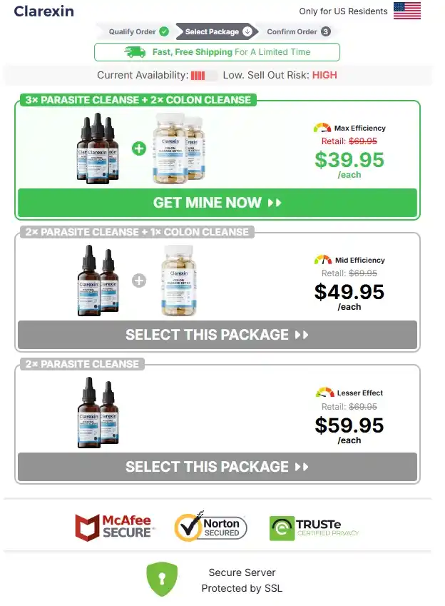 Clarexin Order Page